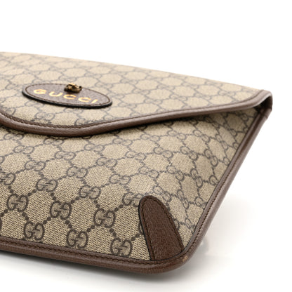 Gucci GG Supreme Monogram Web Medium Neo Vintage Flap Messenger Bag Beige New Acero 10 of 10