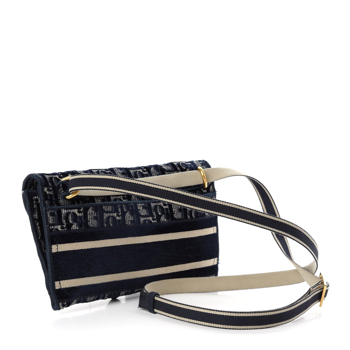 Oblique Slim Saddle Pouch Blue