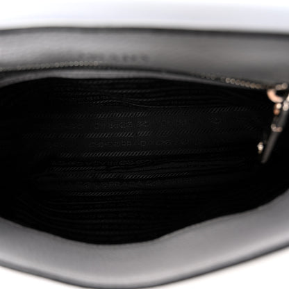 Prada Vitello Daino Soft Shoulder Flap Bag Ardesia 5 of 10