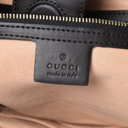 Gucci Soft GG Supreme Monogram Bees Small Crossbody Tote Beige Oro Black 7 of 12
