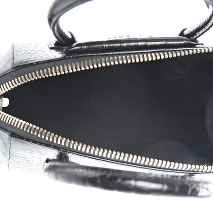 Givenchy Calfskin Crocodile Embossed Small Antigona Black 4 of 10