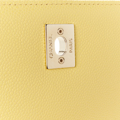 Chanel Caviar Quilted Medium Business Affinity Flap Yellow 6 of 10