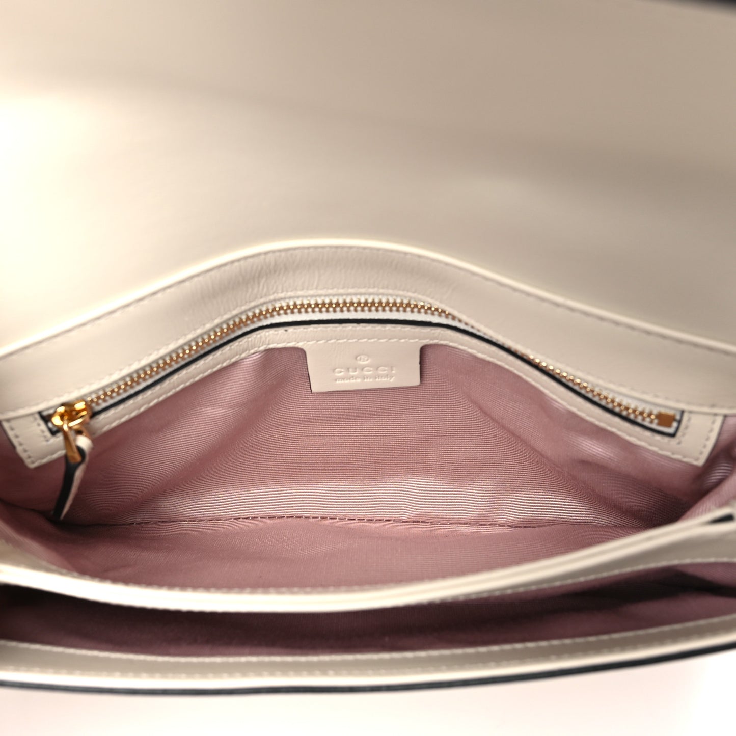 Vitello Palmellato Lux Bi-Color Small Arli Flap Shoulder Bag Mystic White Black