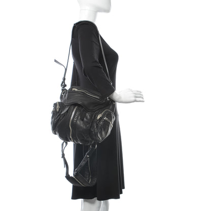 Alexander Wang Lambskin Mini Marti Backpack Washed Black Rhodium Hardware 2 of 10