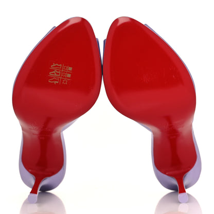 Christian Louboutin Metallic Kid Laminato Me Dolly 100 Sandals 39 Liliac 39 6 of 9