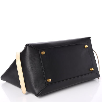 Celine Smooth Calfskin Large Bi-Color Belt Bag Black 4 of 8