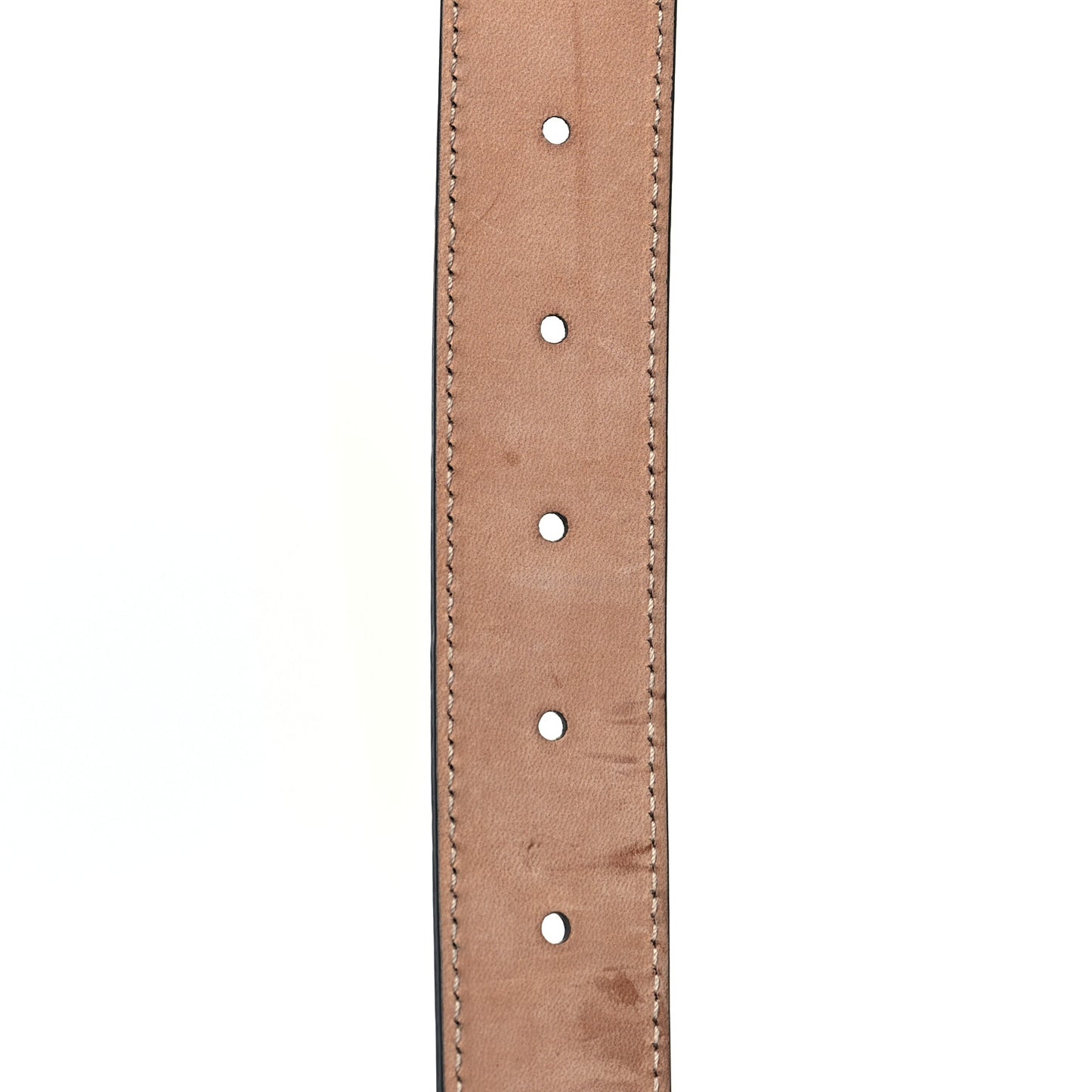 Calfskin Crystal Interlocking G Belt 105 42 Black