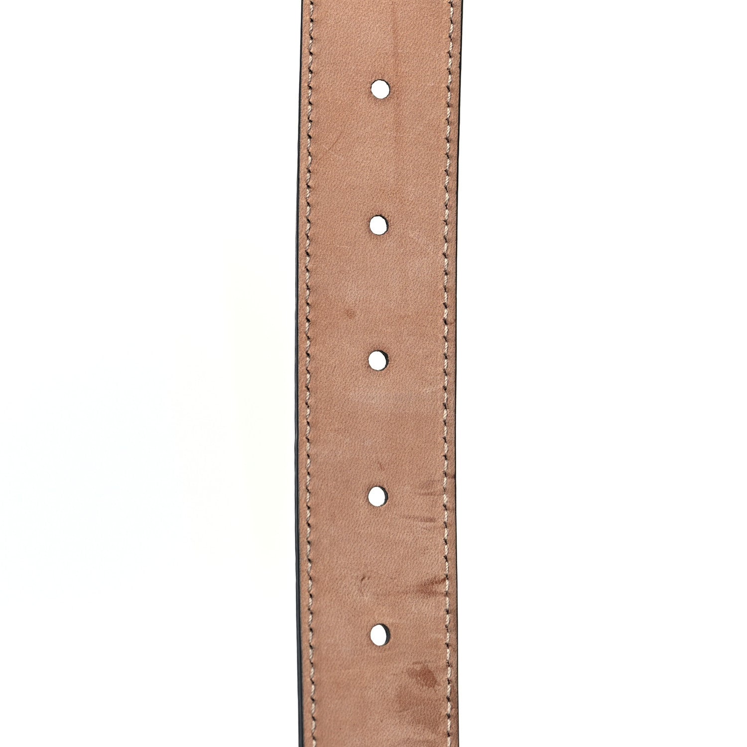 Gucci Calfskin Crystal Interlocking G Belt 105 42 Black 5 of 8