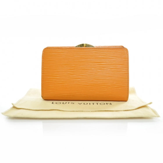 Louis Vuitton Epi French Purse Wallet Mandarin 2 of 8