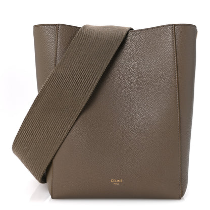 Celine Soft Grained Calfskin Small Sangle Bucket Bag Taupe 1 of 11