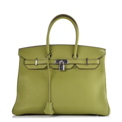 Hermes Togo Birkin 35 Vert Anis 1 of 41