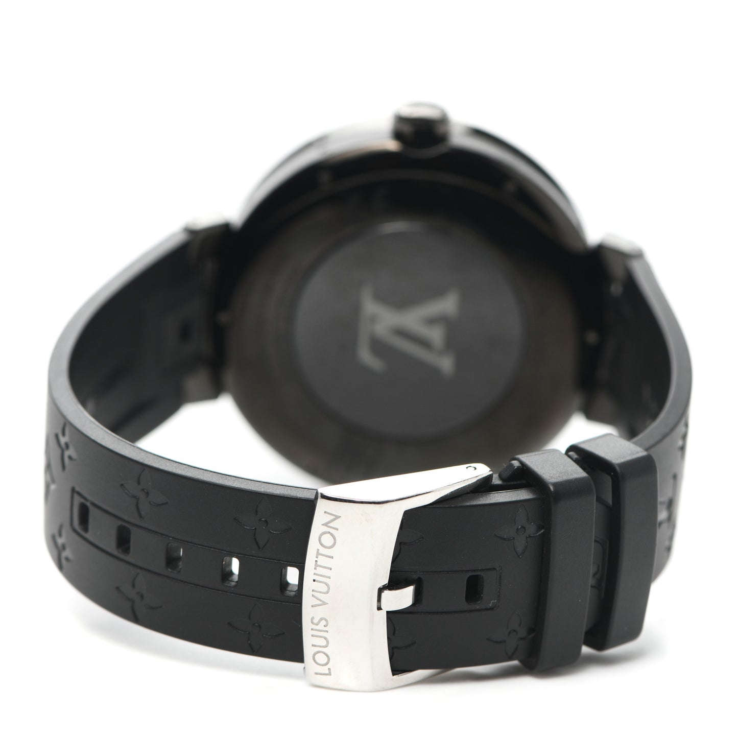 Stainless Steel Rubber 42mm Connected Tambour Horizon SmartWatch Black