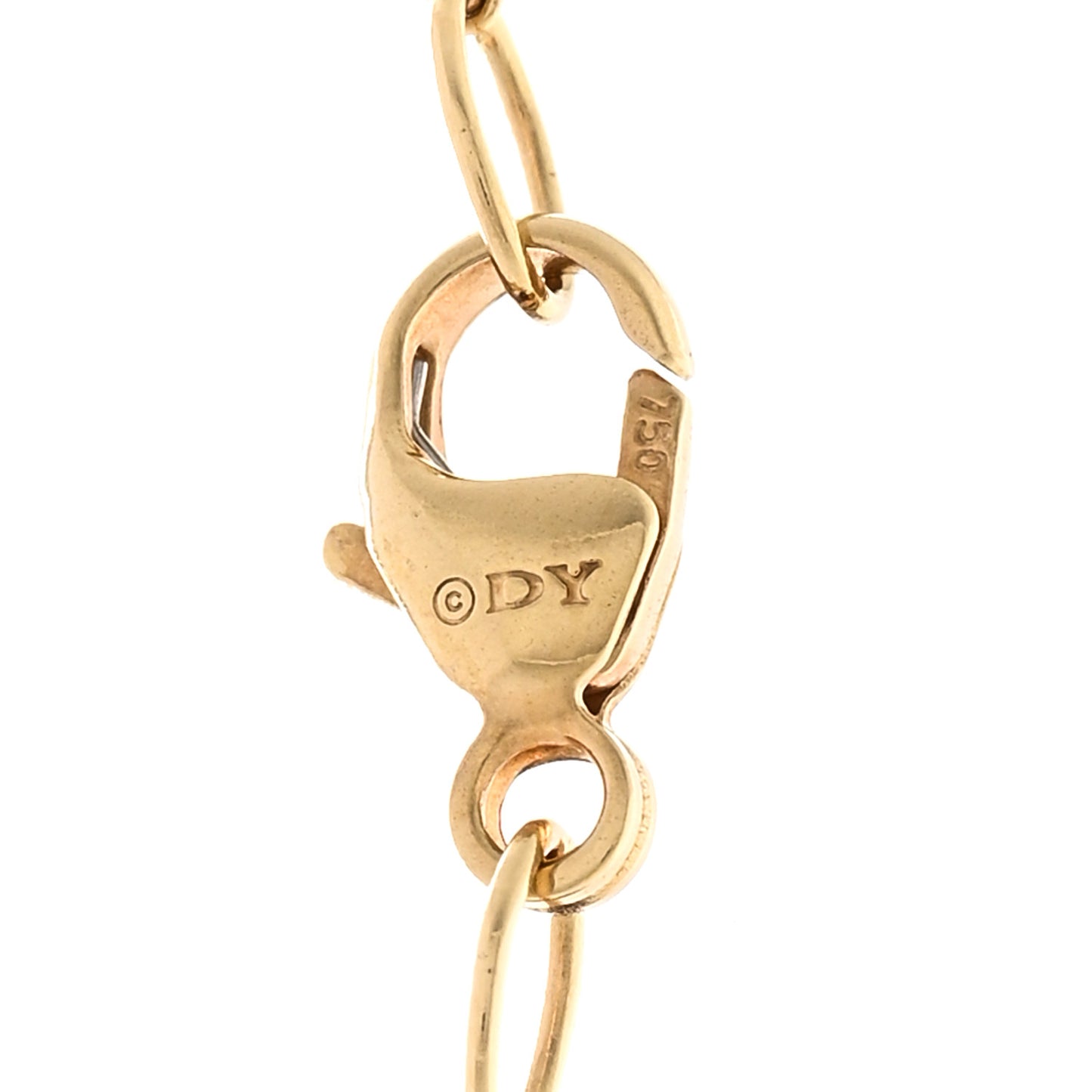 18K Yellow Gold Diamond Initial K Charm Pendant Necklace