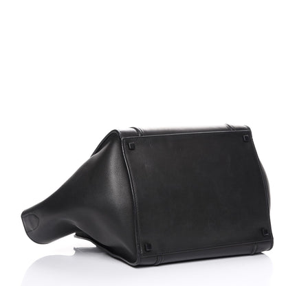 Celine Supple Calfskin Medium Phantom Luggage Black 4 of 9