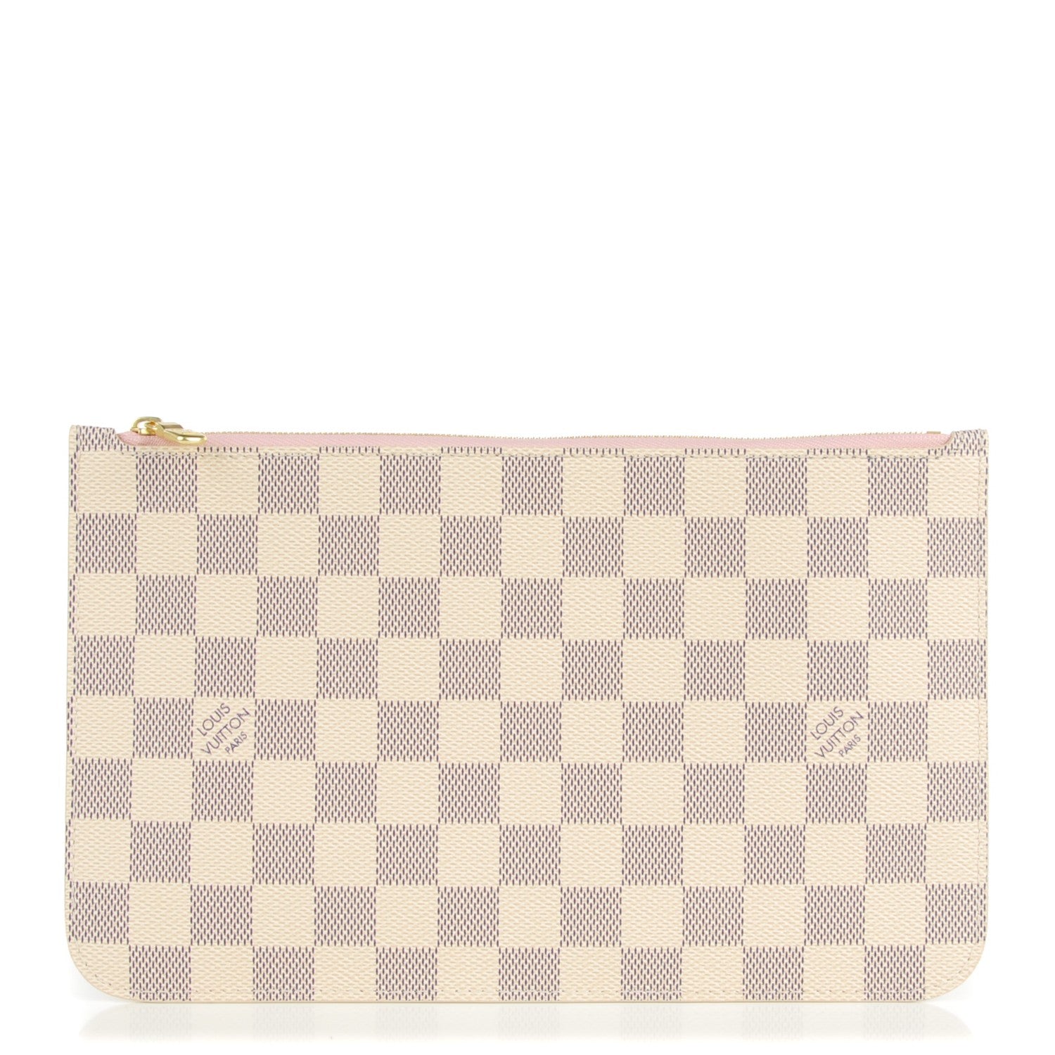 Louis Vuitton Damier Azur Neverfull MM GM Pochette Rose Ballerine 1 of 8