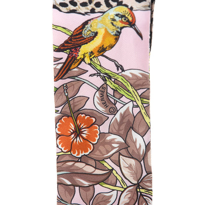 Hermes Silk Jungle Love Love Twilly Rose Pale Etoupe 4 of 5