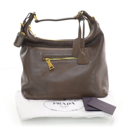 Prada Cervo Deerskin Hobo Bruciato 3 of 8