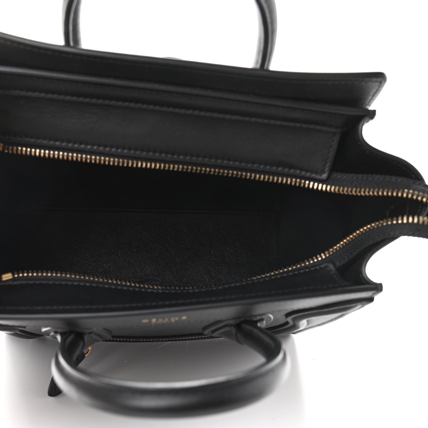 Celine Smooth Calfskin Nano Luggage Black 7 of 11