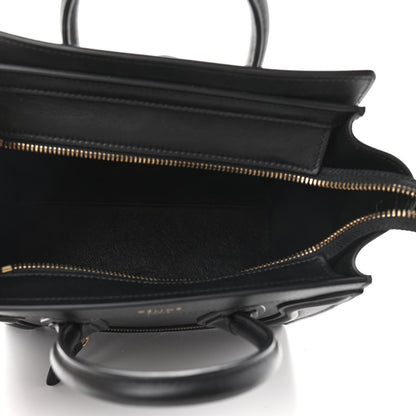 Celine Smooth Calfskin Nano Luggage Black 7 of 11