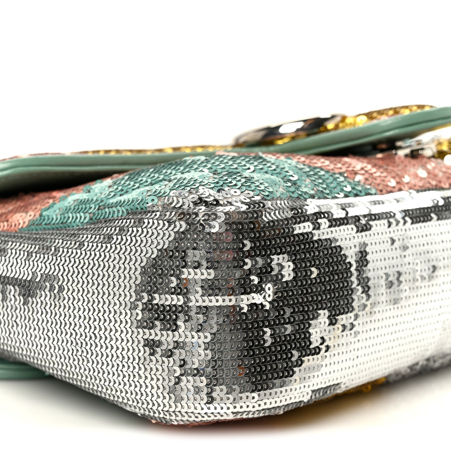 Sequin Satin Calfskin Matelasse Diagonal Small GG Marmont Shoulder Bag Grigio Argento Verde Chiaro Rosa Giallo Light Water Green