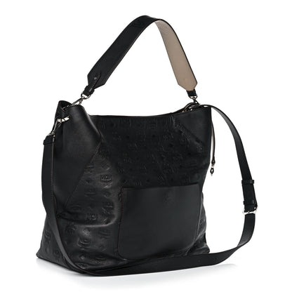 MCM Calfskin Ottomar Large Klara Hobo Black 3 of 14