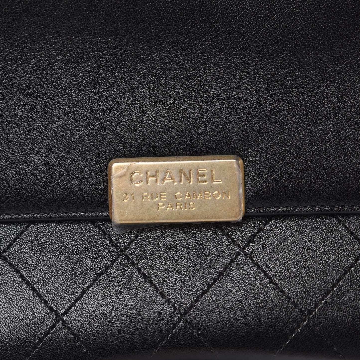 Lambskin Stitched Coco Luxe Medium Flap Black