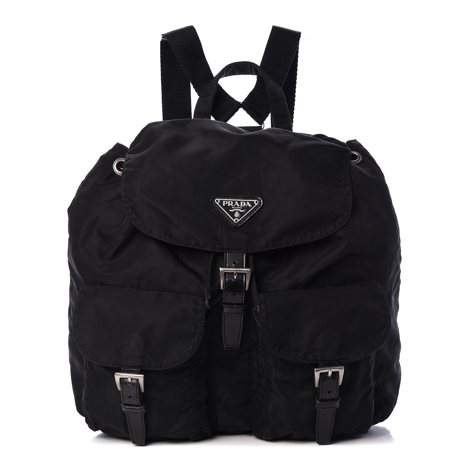 Prada Nylon Vela Medium Backpack Black 1 of 11