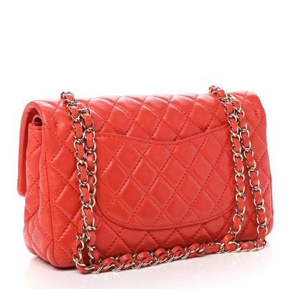 Chanel Lambskin Quilted Medium Double Flap Red 3 of 9