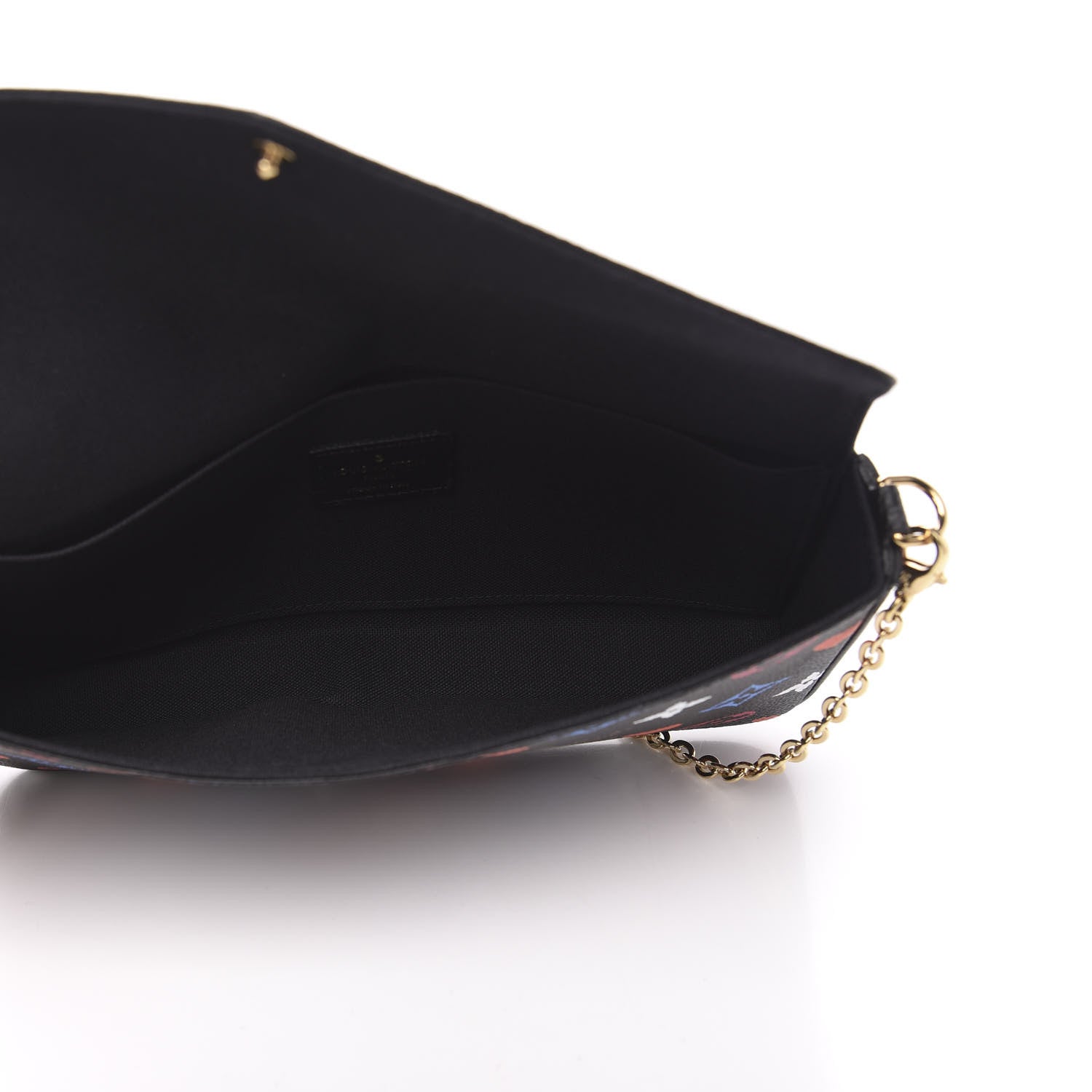 Louis Vuitton Game On Felicie Chain Wallet Black 5 of 9