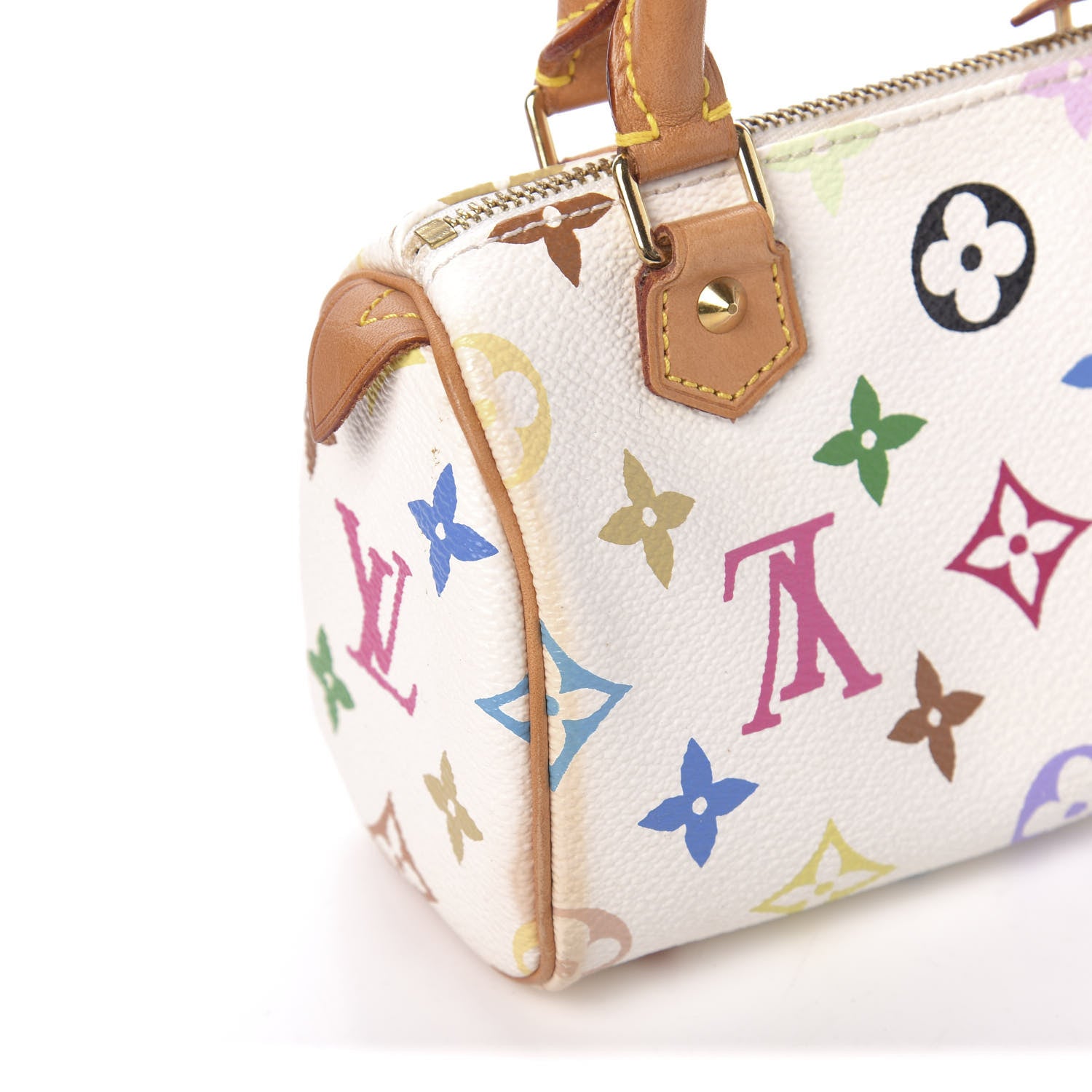 Louis Vuitton Monogram Multicolor Mini Sac HL Speedy White 9 of 13