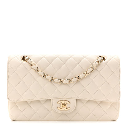 Chanel Caviar Quilted Medium Double Flap White 1 of 12