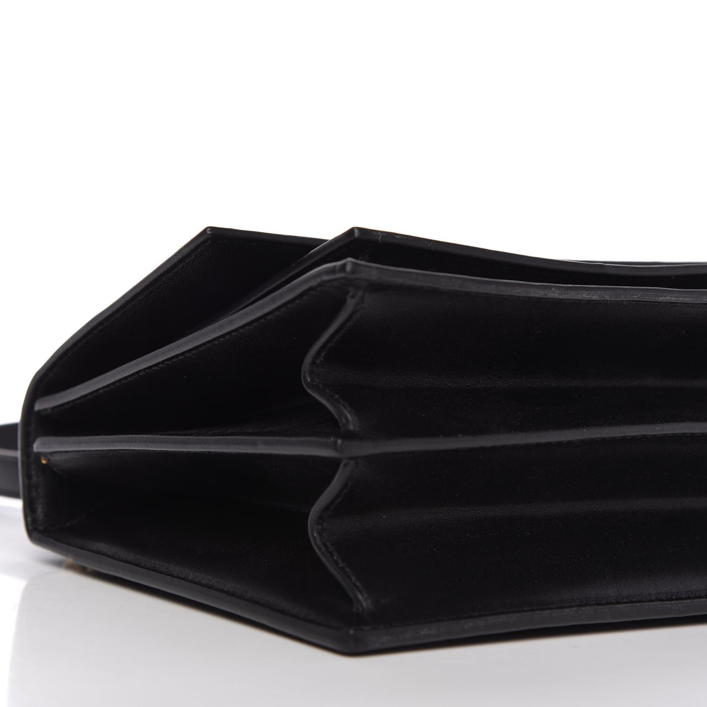 Box Calfskin S Sharp Chain Shoulder Bag Black