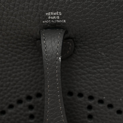 Hermes Taurillon Clemence Amazone Evelyne TPM Gris Meyer Black 11 of 13