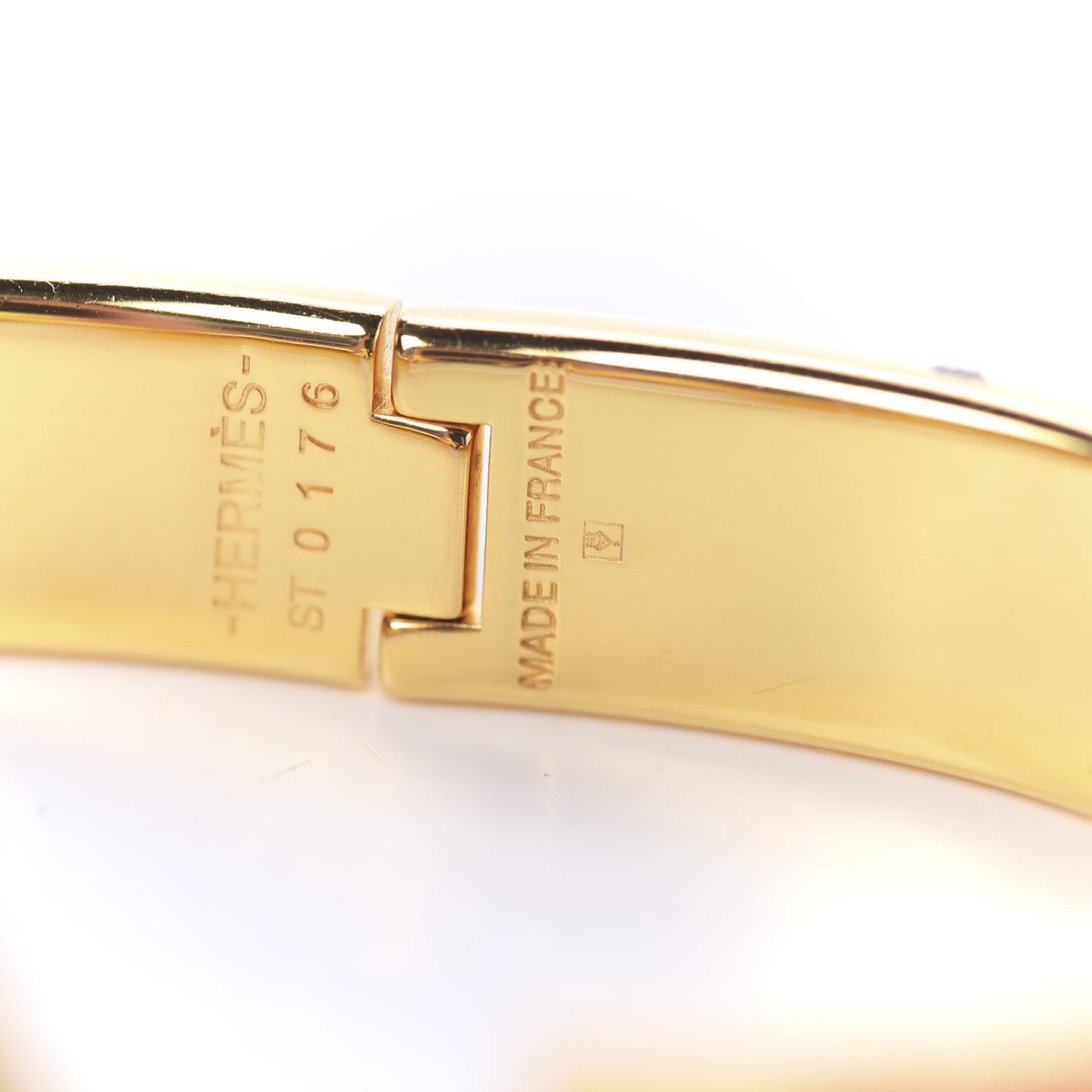 Enamel Narrow Clic Clac H Bracelet PM Orange