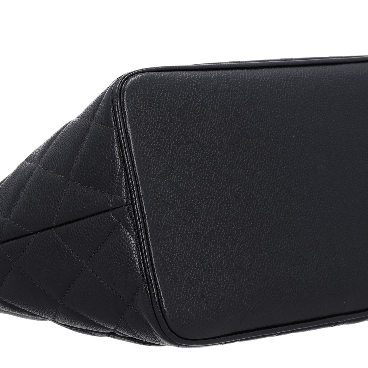 Caviar Quilted Medallion Tote Black
