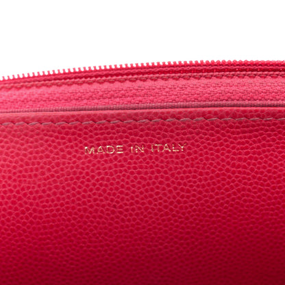 Chanel Caviar Quilted 2.55 Reissue Wallet On Chain WOC Dark Pink 7 of 13