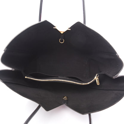 Louis Vuitton Calfskin Monogram Kimono Tote MM Rouge Navy 4 of 10