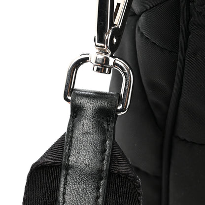 Prada Re-Nylon Quilted Padded Flap Shoulder Bag Black 13 of 14