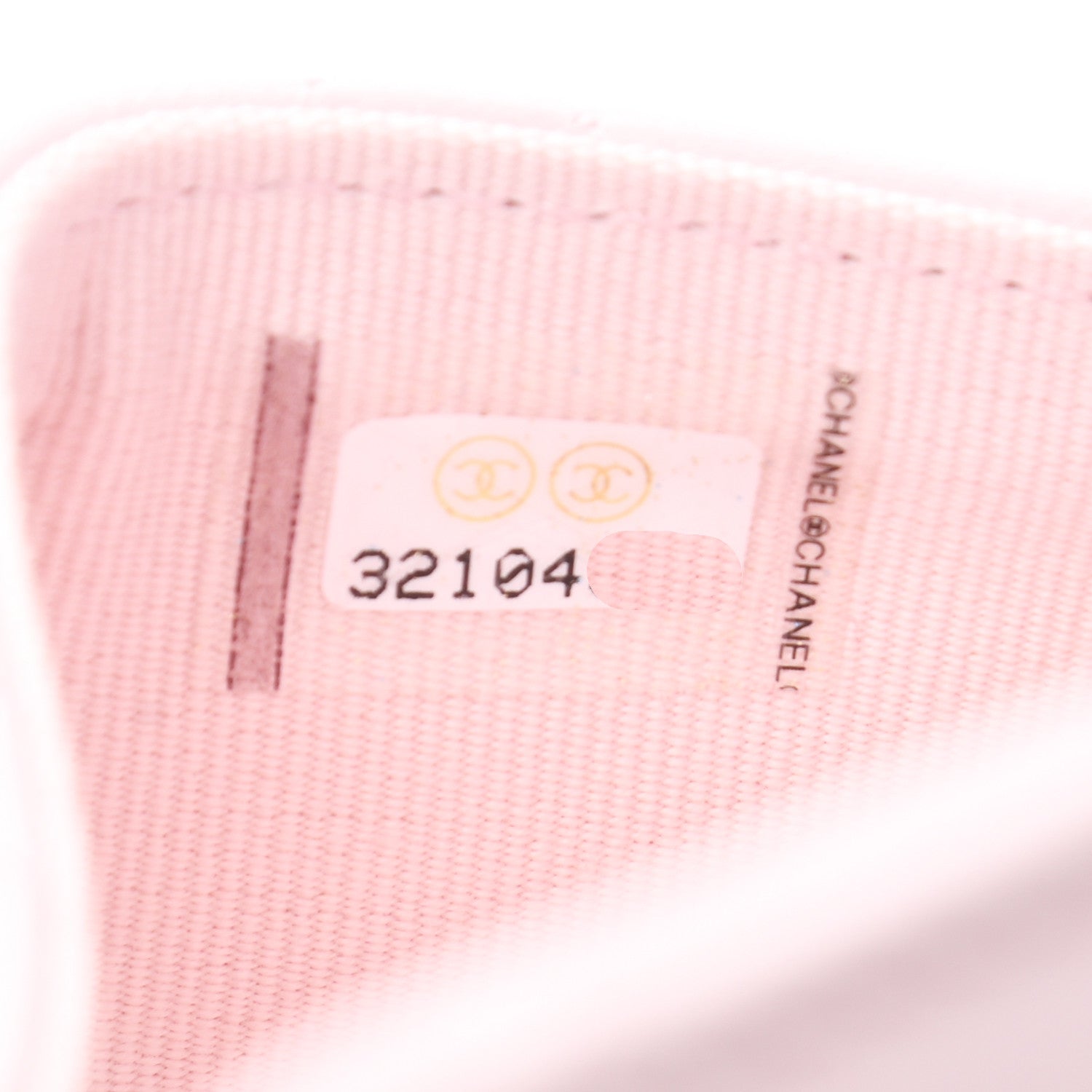 Chanel Shiny Goatskin Quilted Chanel 19 Flap Card Holder Light Pink 8 of 8
