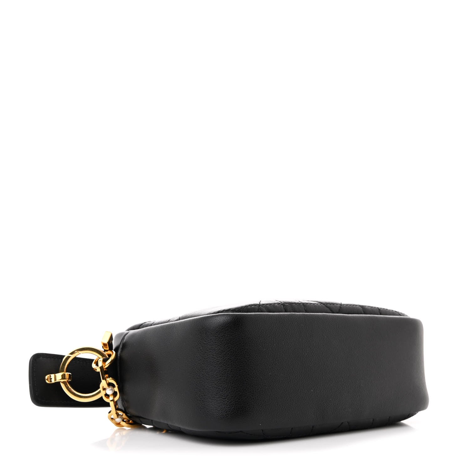 Christian Dior Calfskin Macrocannage Caro Camera Bag Black 4 of 10