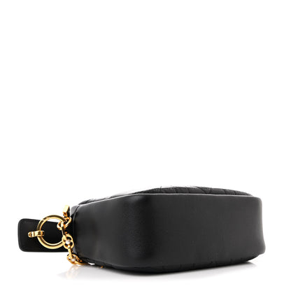 Christian Dior Calfskin Macrocannage Caro Camera Bag Black 4 of 10
