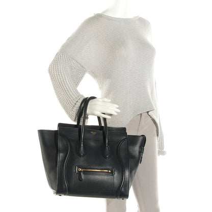 Celine Smooth Calfskin Mini Luggage Navy 2 of 8