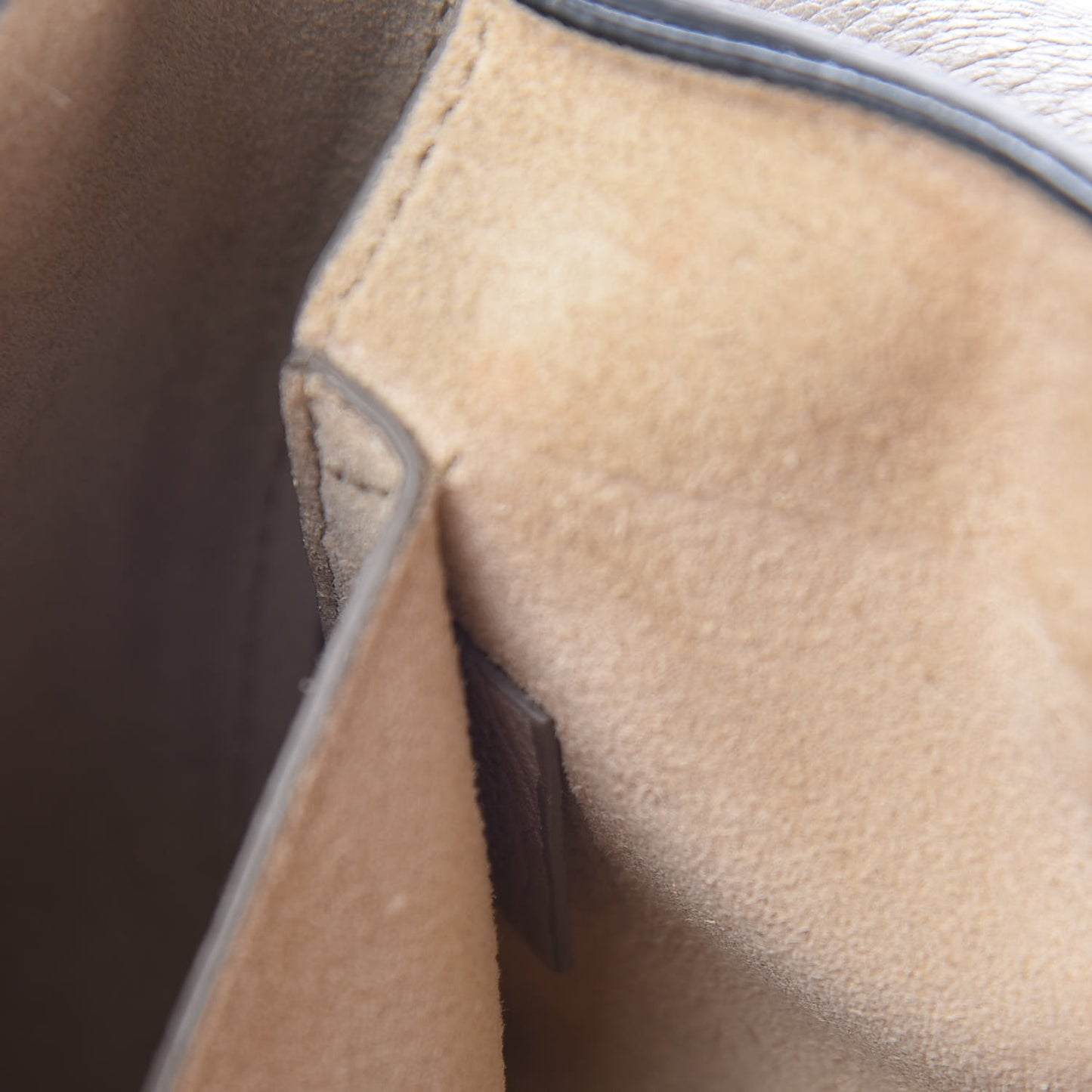 Grained Lambskin Mini Drew Shoulder Bag Motty Grey