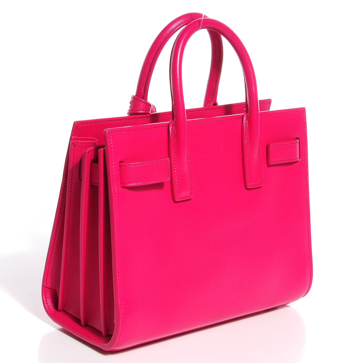 Saint Laurent Calfskin Nano Sac De Jour Lipstick Fuchsia 4 of 8