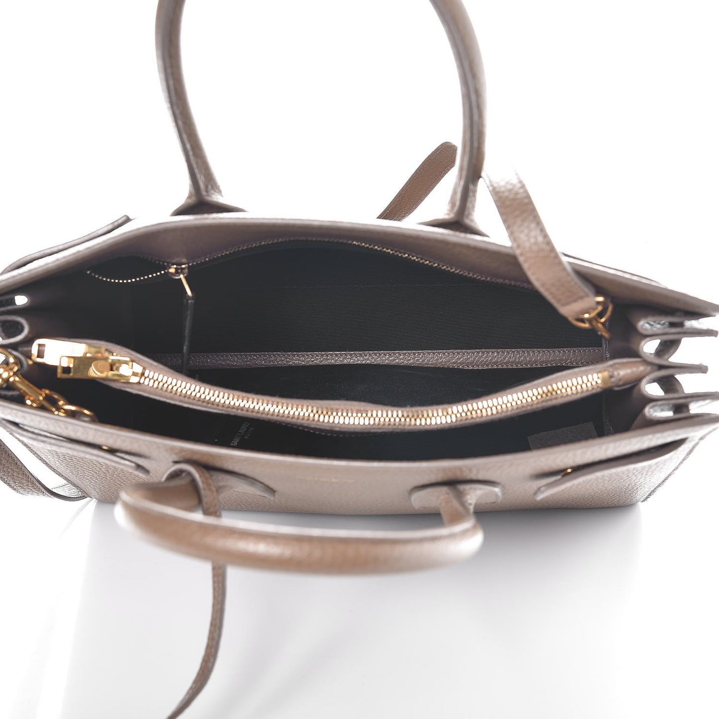 Grained Calfskin Small Sac De Jour Taupe