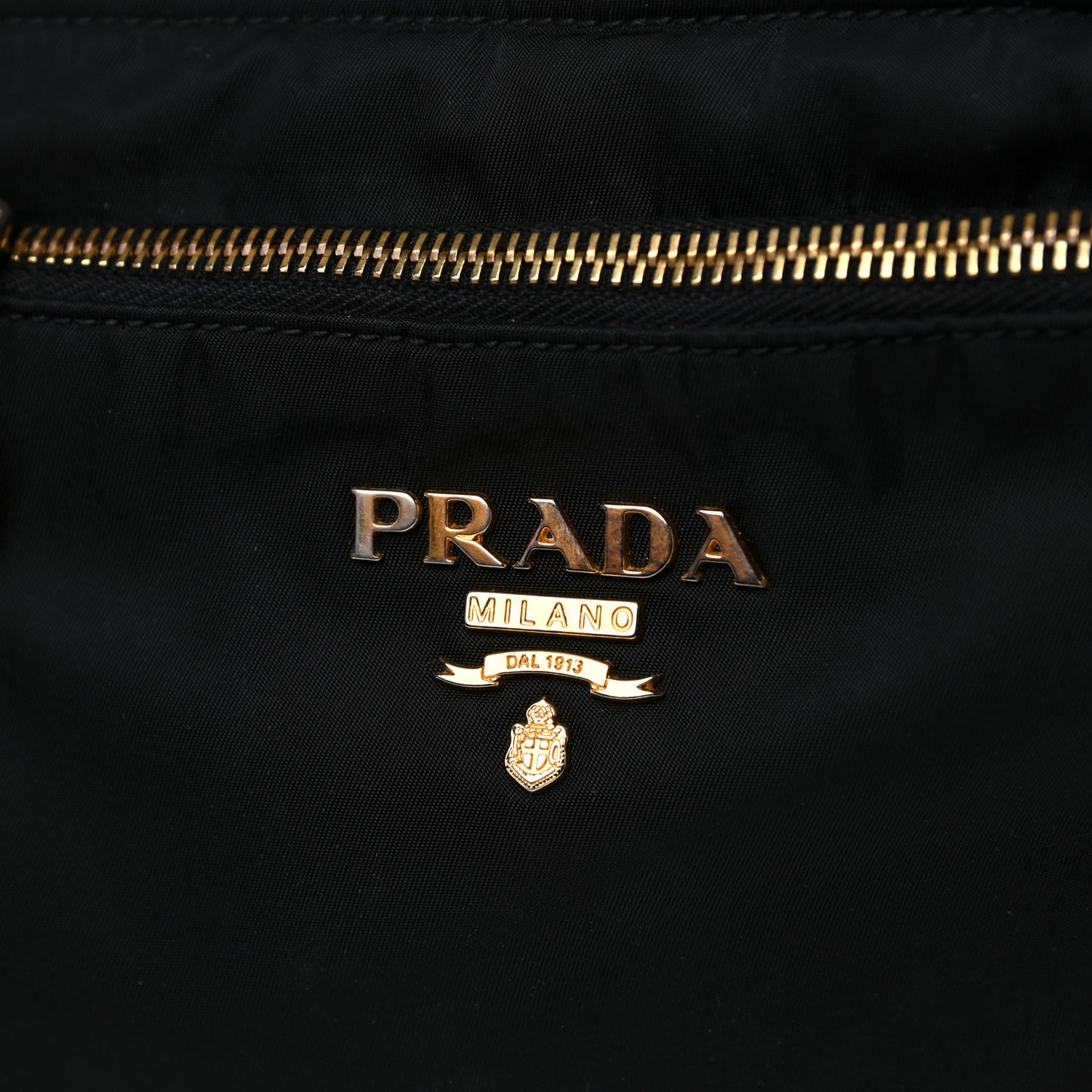 Nylon Saffiano Crossbody Bag Black