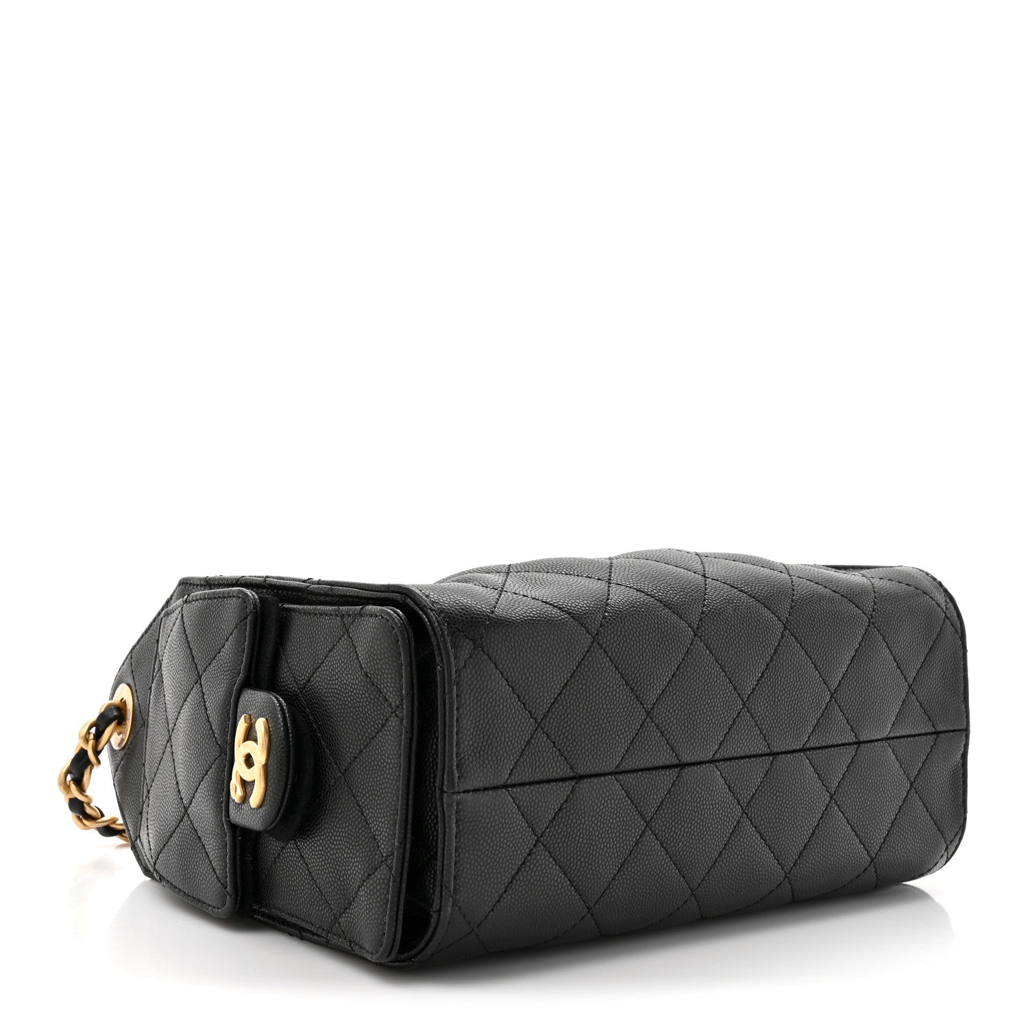 Chanel Caviar Quilted Mini Chanel 25 Handbag Black 4 of 11