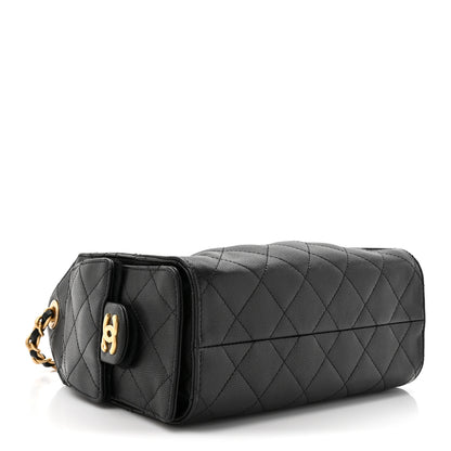 Chanel Caviar Quilted Mini Chanel 25 Handbag Black 4 of 11