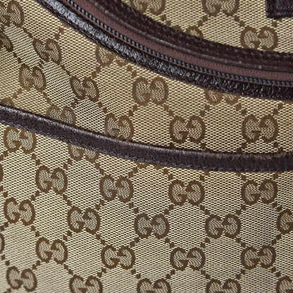 Gucci Monogram Natural Pigskin Large Diaper Bag Beige Ebony Cocoa Dark Chocolate 15 of 29