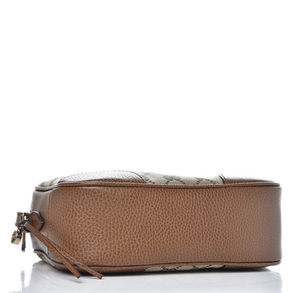 Gucci Monogram Mini Bree Messenger Bag Beige Tabacco 4 of 8